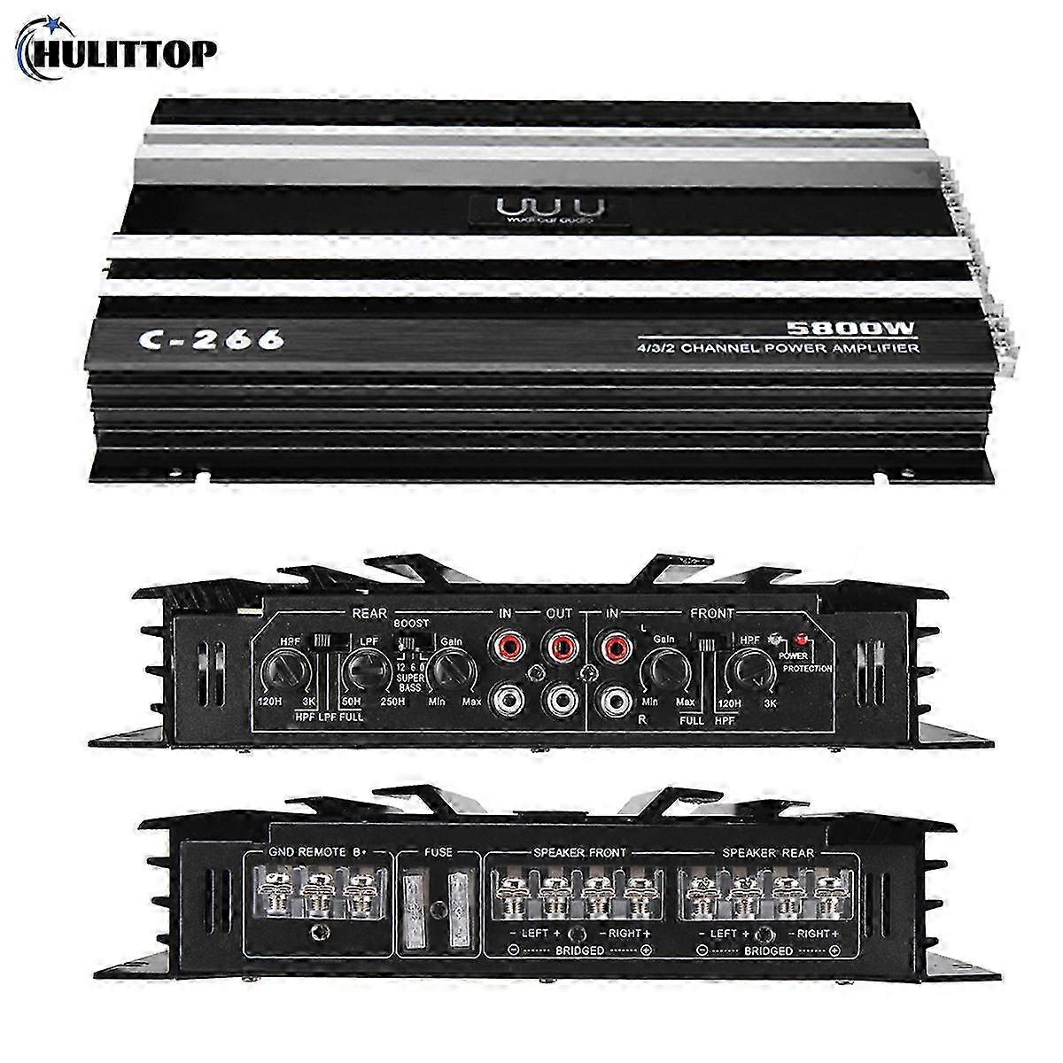 5800W 4-Channel Car Audio Amplifier for Subwoofers and Speakers