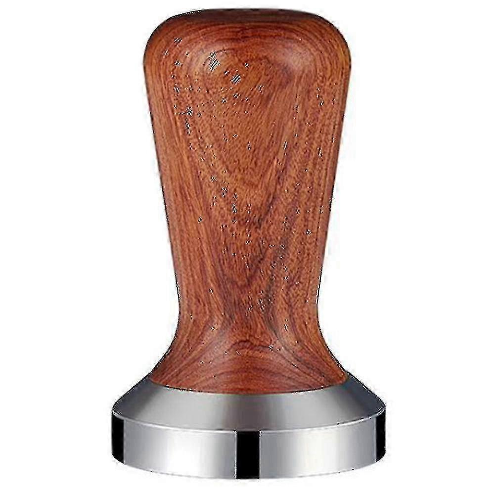 Kaffeepulverhammer mit Massivholzgriff, rotes Palisander 53mm