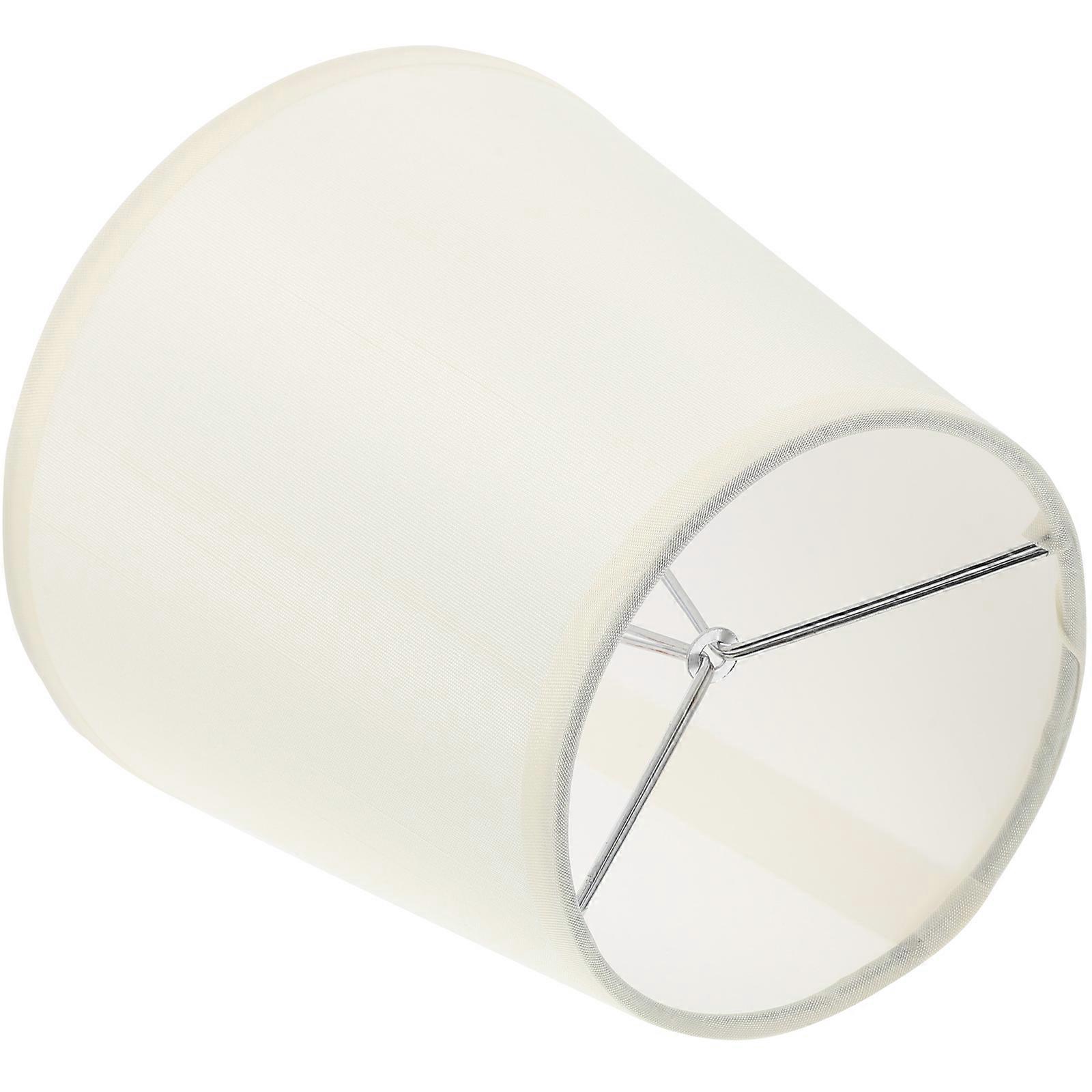 Stylish White Fabric Lamp Shade with Hollow Out Design for Table, Floor and Pendant Lamps, Durable and Practical Home Decoration Cover Replacement