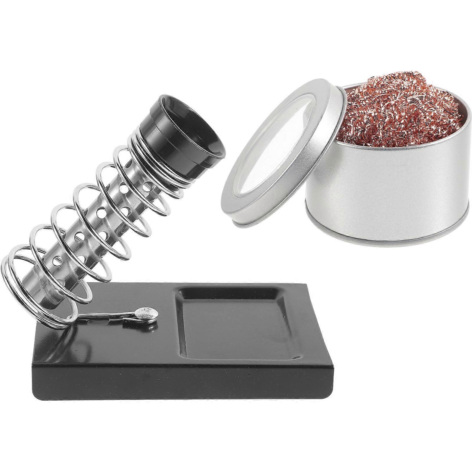 Professional Soldering Iron Station Soldering Tip Cleaner Holder Square Shape Storage Portability 1 Set