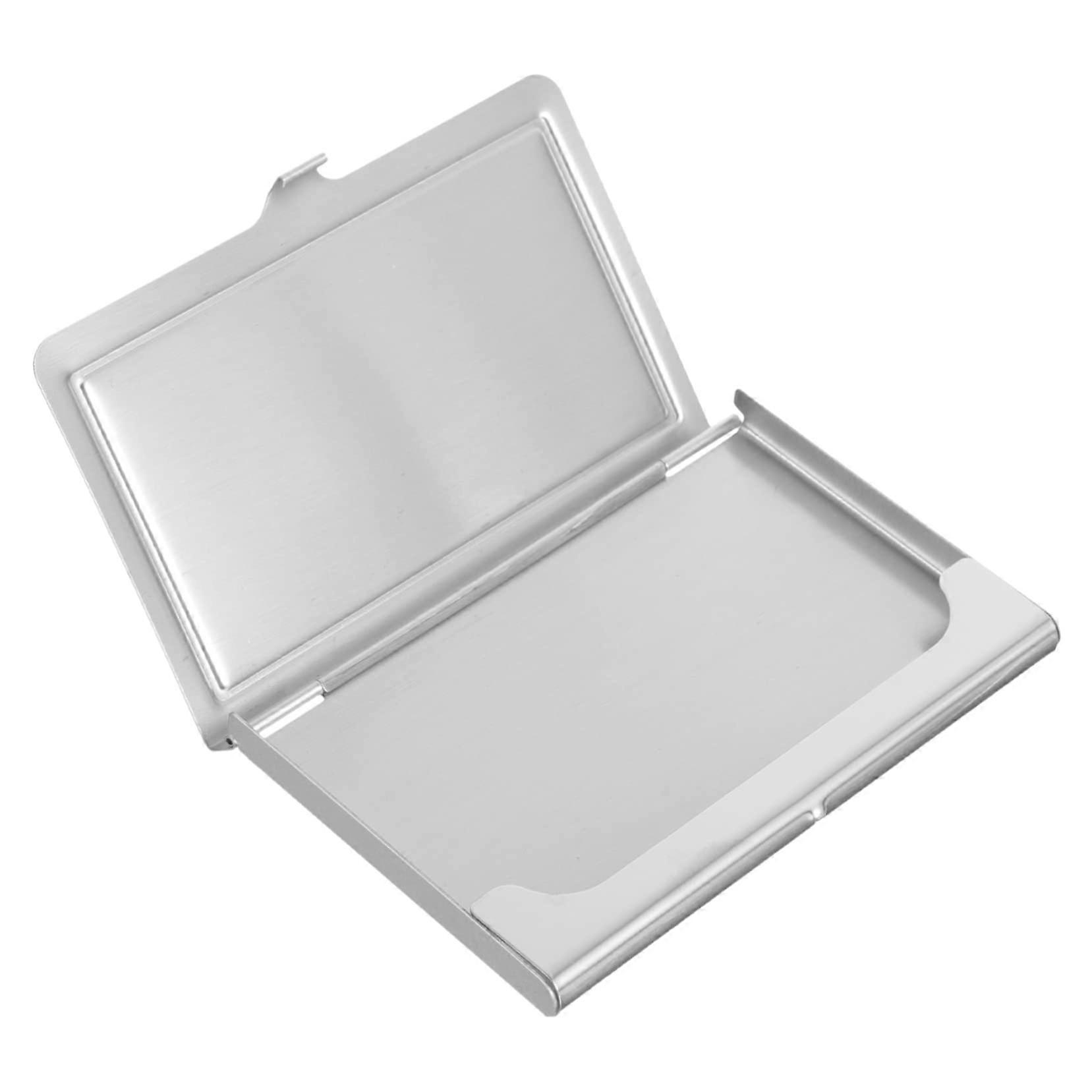 Sublimation business card box made of metal, empty card case, compact size
