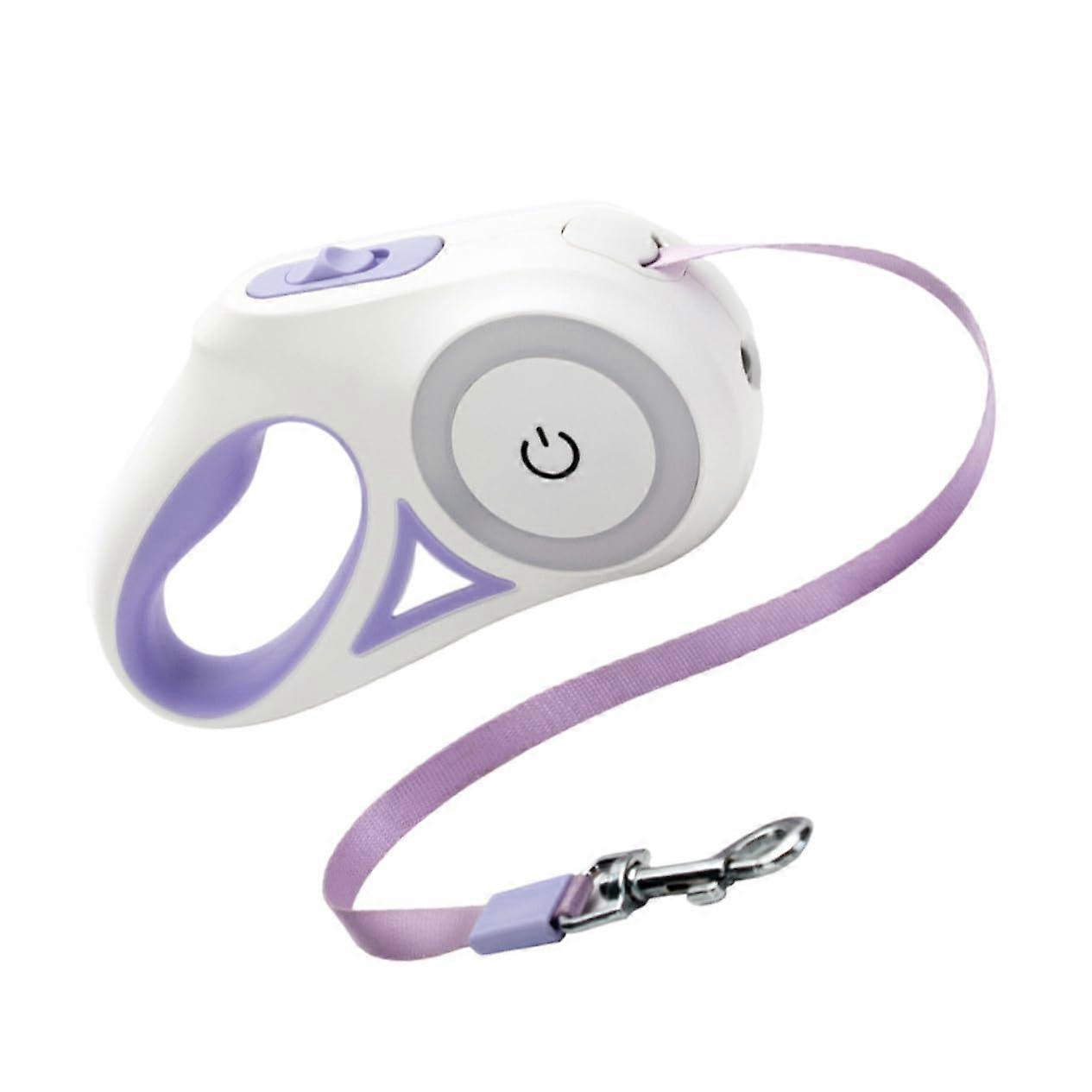 Retractable Dog Leash with Light for Night Use, Dog Leash with Pull Rope, Easy OneHand Control for Pet Walking