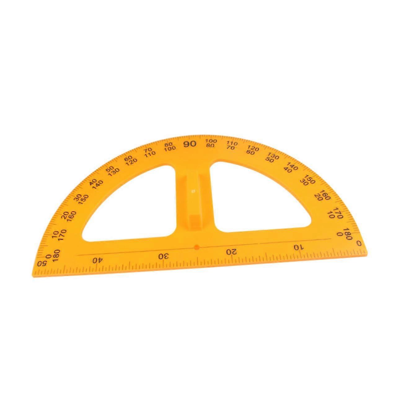 Practical Angle Measurer for Teachers, Portable Geometry Teaching Tool, School Supplies and Creative Designs for Students and Pupils, Yellow