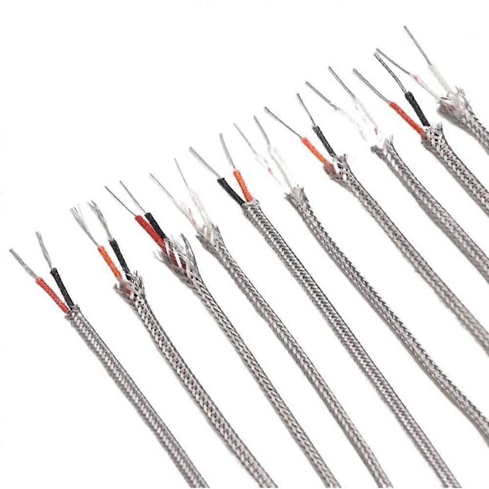 K2x0.5mm Shielded Braided Thermocouple Wire  Temp Sensor Cable 5m