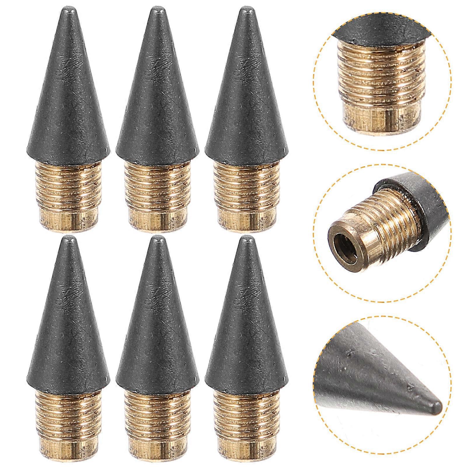 25Pcs Everlasting Alloy Pencil Refills for Writing Drawing Sketching No Sharpening Needed Black