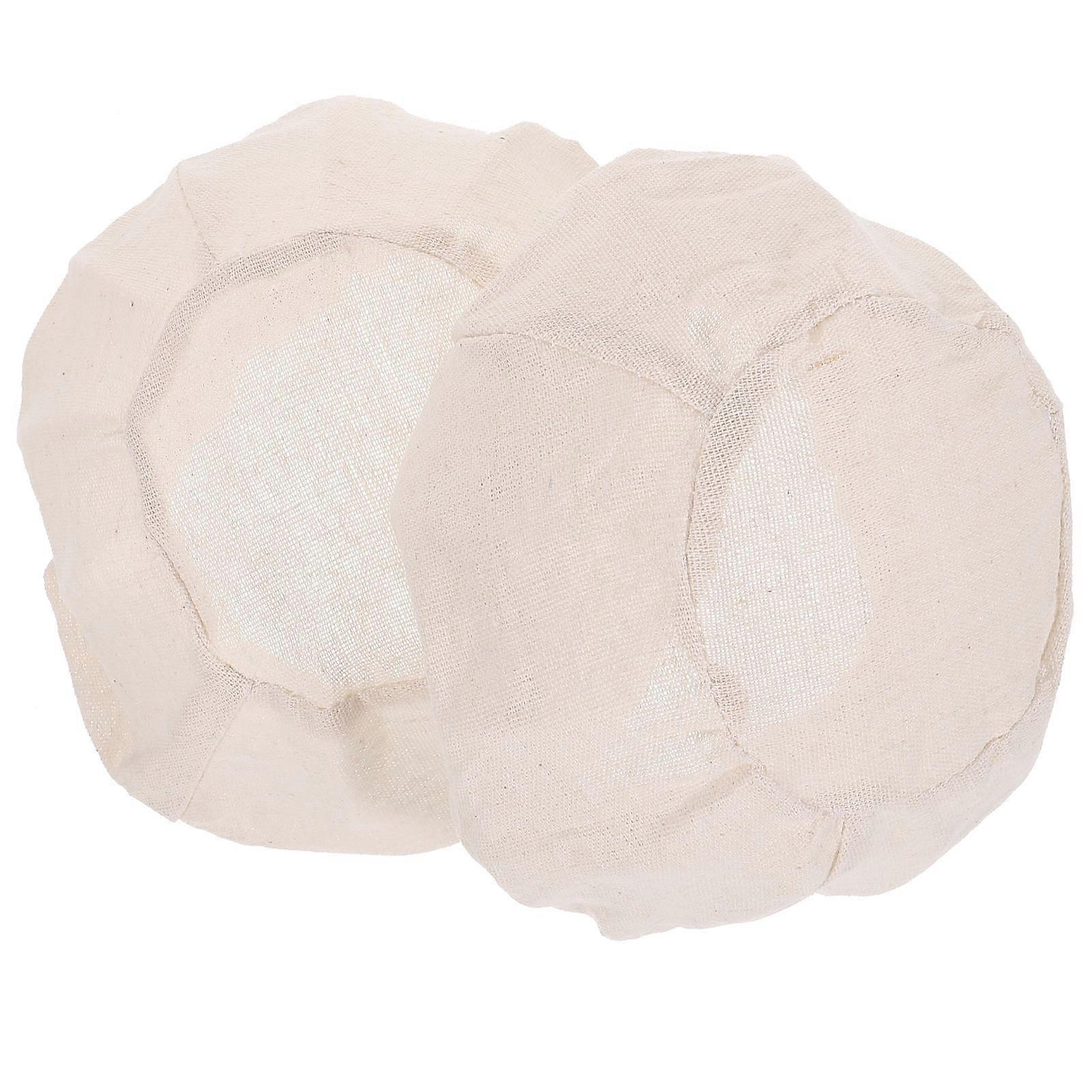 2pcs Bread Basket Cloth Covers Reusable Baking Dough Baskets Liners Supplies