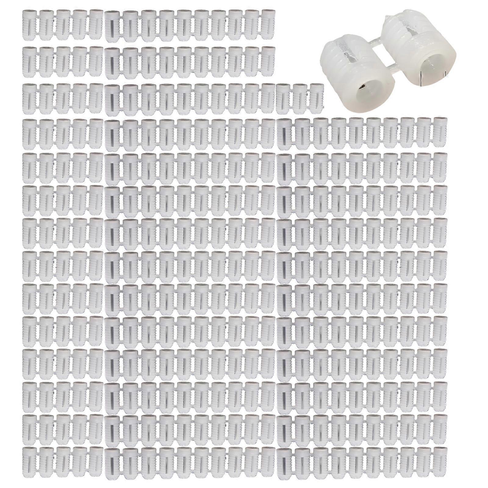 900Pieces Practical 5mm Expansion Plugs White Plastic Anchors Designs for Multipurpose Use In Craft and Construction 4x8mm