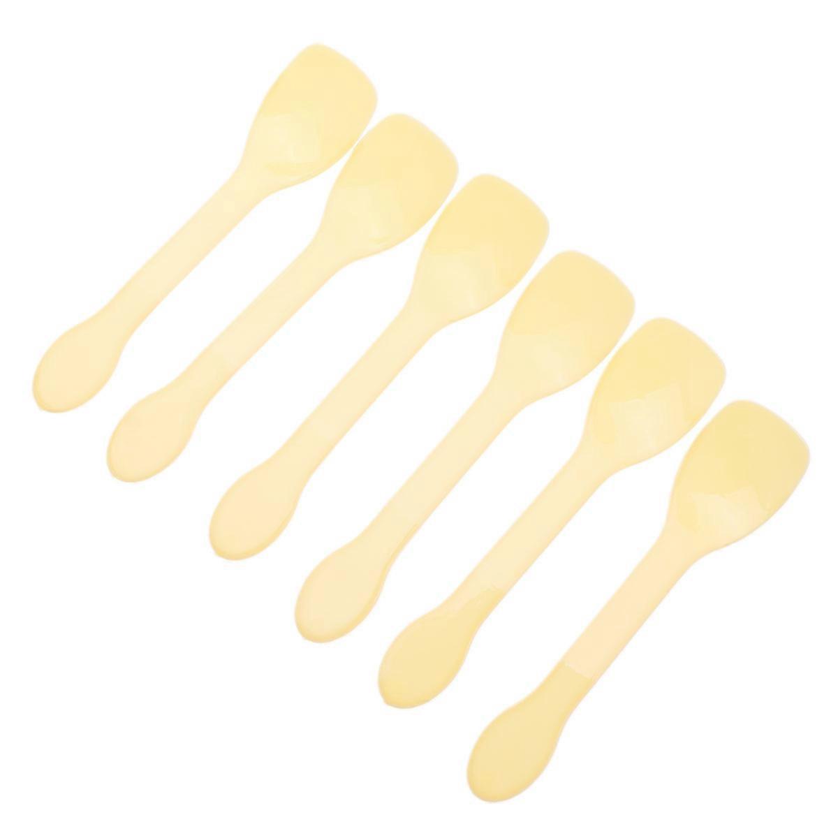 100 PCS Transparent for Ice Cream Dessert Appetizer (Yellow and Orange Random)