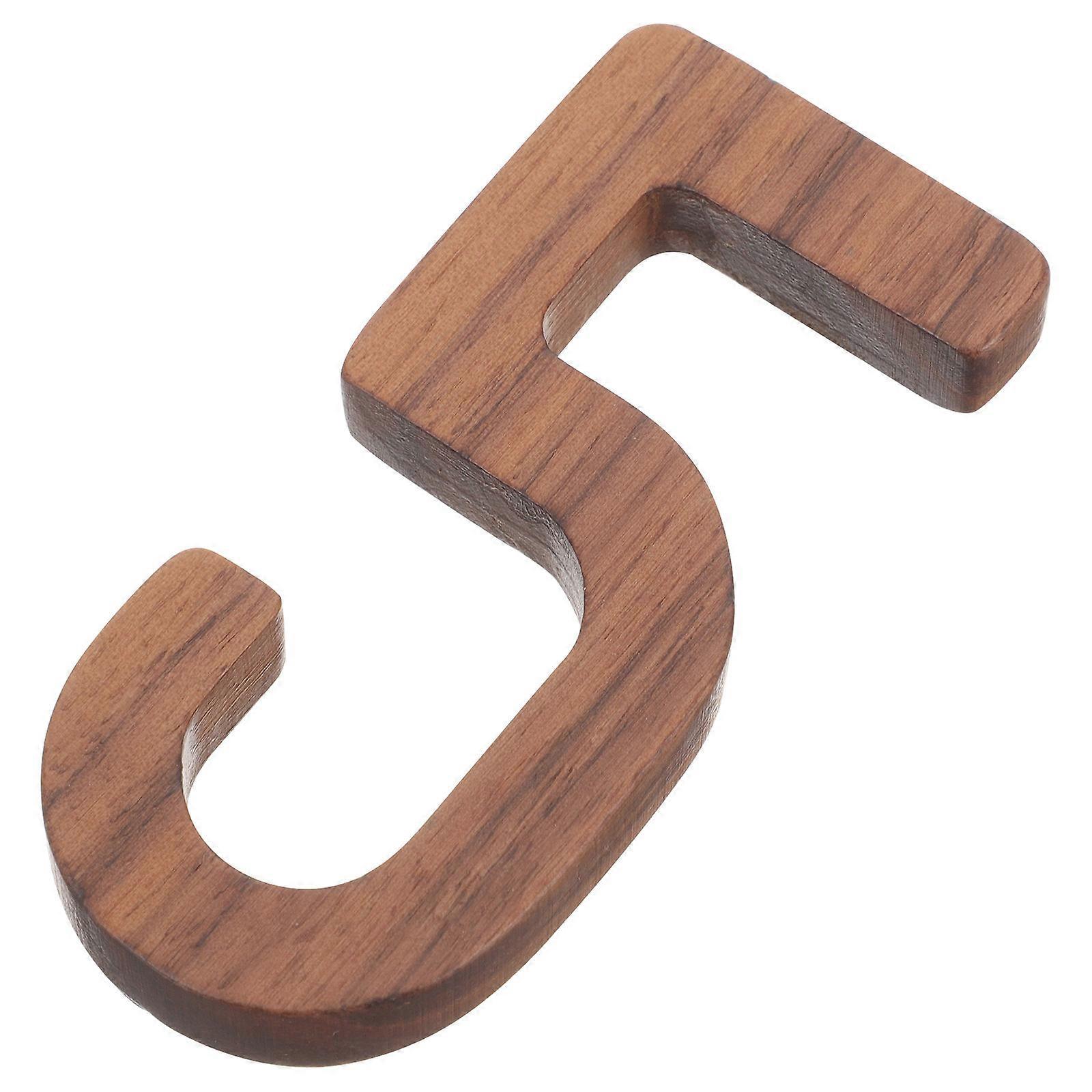 Non-Metal House Numbers Wooden Contemporary Number For Homeowners Easy Installation 1Pcs