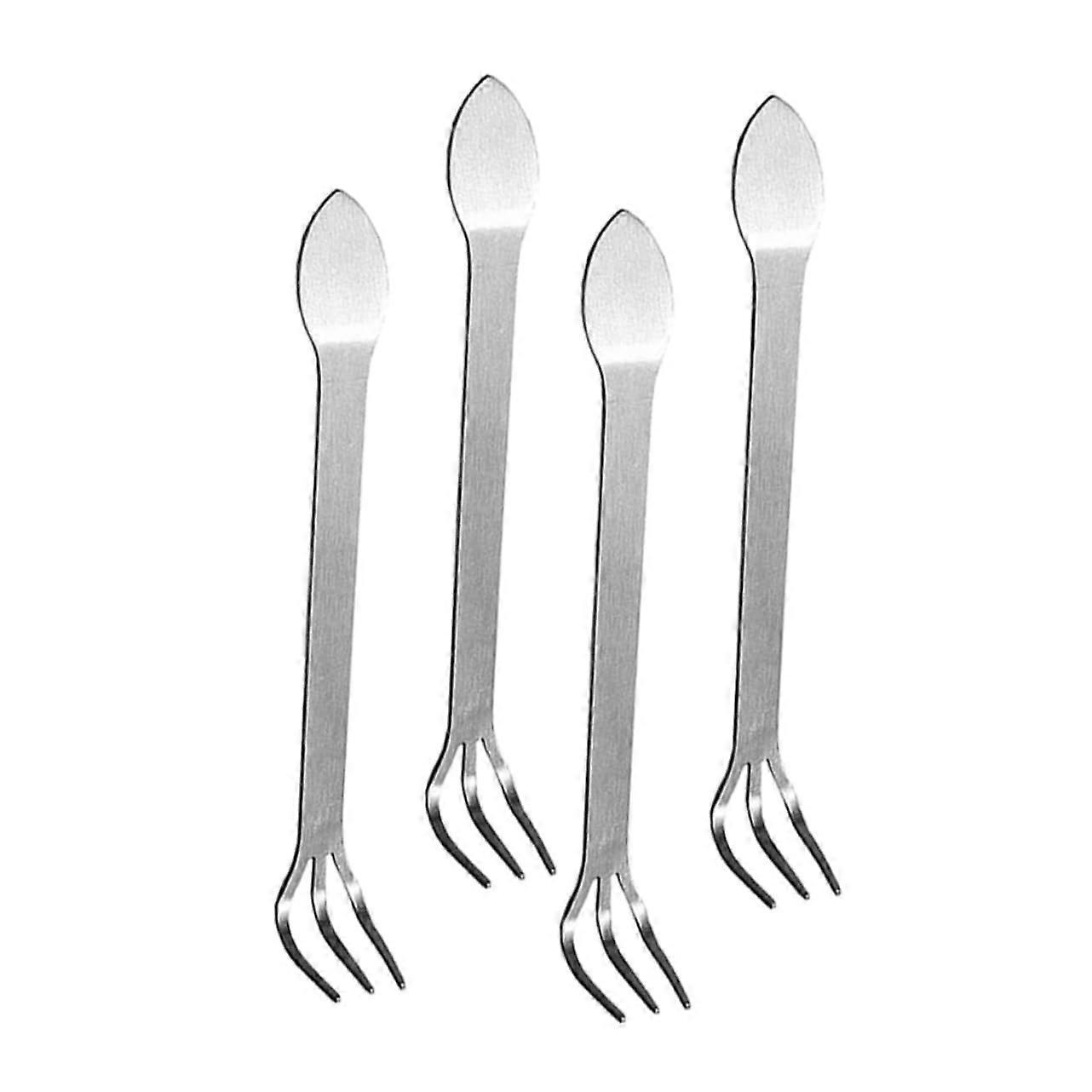 Mini Garden Tool Set - 4-Piece Hand Rake for Bonsai, Soil Loosening, Weed Removal in Small Tight Spaces