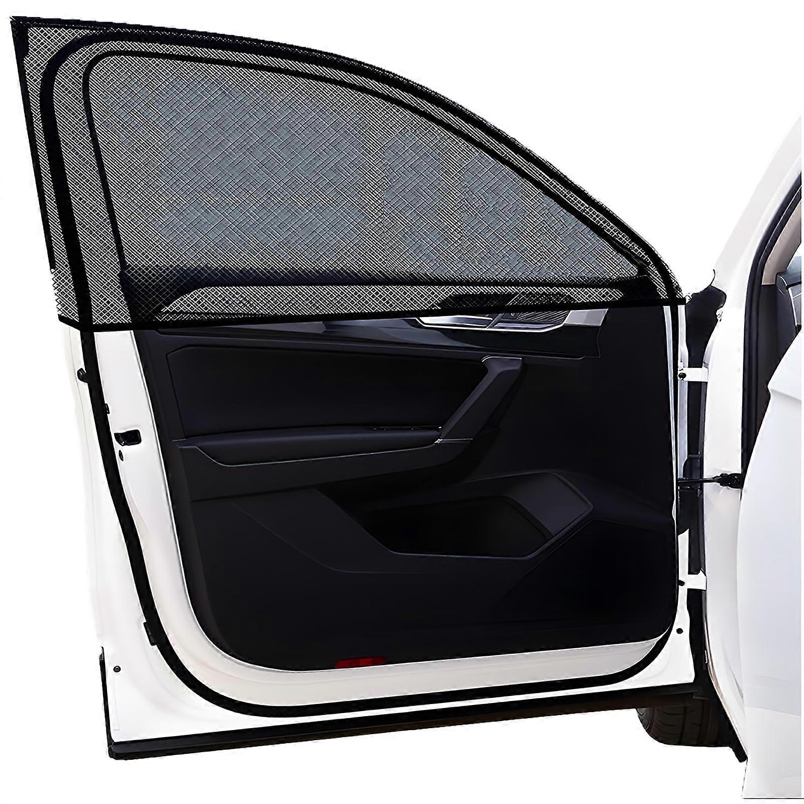 Mosquito Net Car Window Ventilation Grille, Sun Protection Fly Screen for Baby, UV Block, Adjustable Size