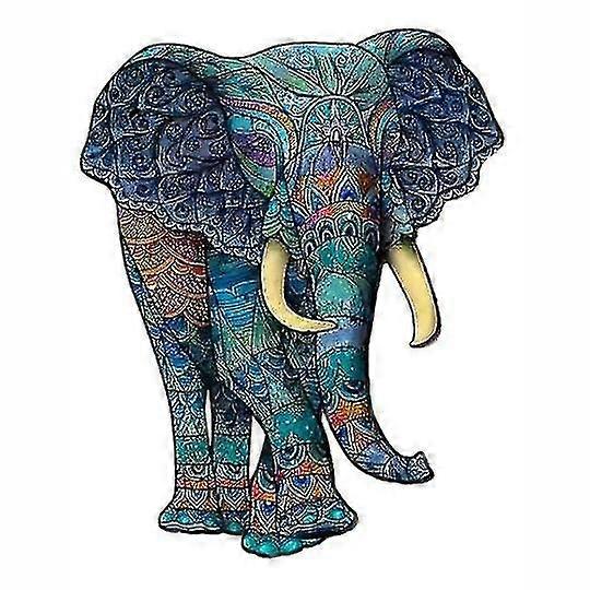 2025 Mighty Elephant Shape Jigsaw Wooden Puzzles