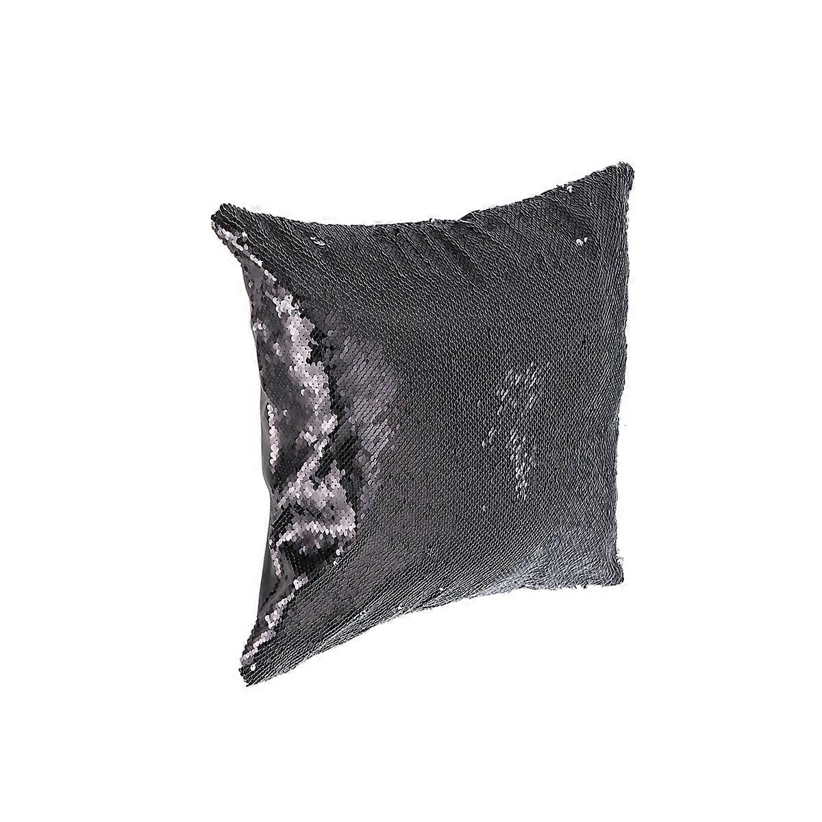 DIY Sequin Pillowcase in Multi Color for Decoration with Hidden Zipper Design Made of Comfy Satin 40*40CM