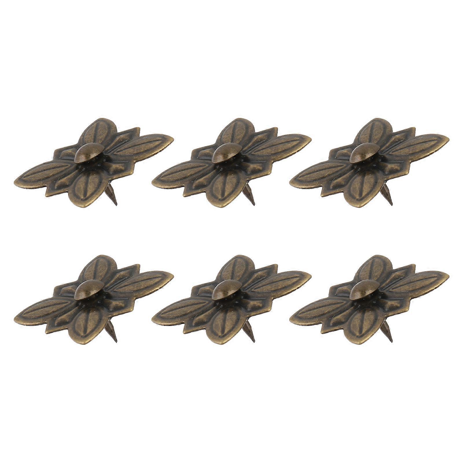 6 Sets Vintage Style Upholstery Tacks for DIY Home Decor – Durable, Easy to Use Furniture Nails for Creative Projects