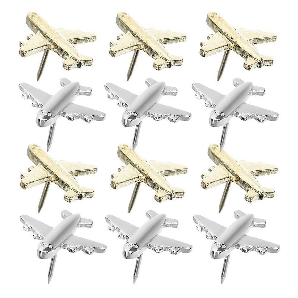 Metal Thumb Tacks 12Pcs Assorted Color for Home Versatile Decoration Use