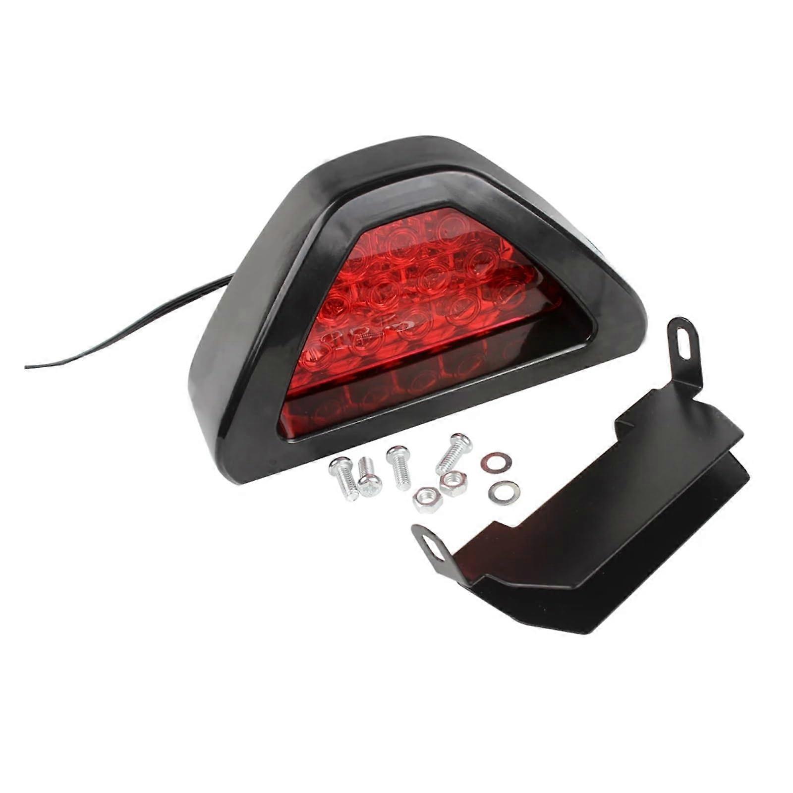 Stop Tail Light Motorcycle Tail Light with Bracket Universal L Tail Light Brake Stop Indicator for ATV Bobber Enduro Dirt Bike
