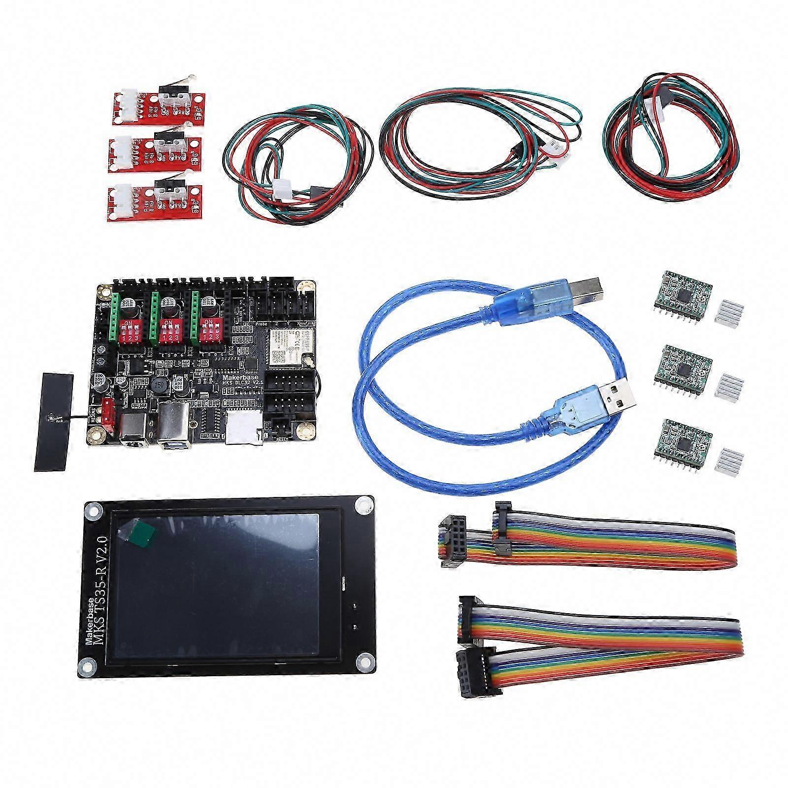 MKS DLC32 TS35-R Desktop CNC Engraving Machine Control Board GRBL Offline Controller 32bits Wifi ESP32-Wroom-32U
