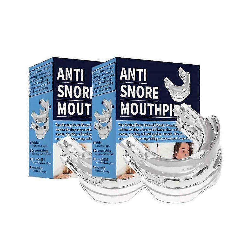 2x Anti Snoring Bruxism Mouth Guard Improve Sleeping Teeth Bruxism Sleeping Anti Snoring And Apnea Snoring Device To Stop Snoring