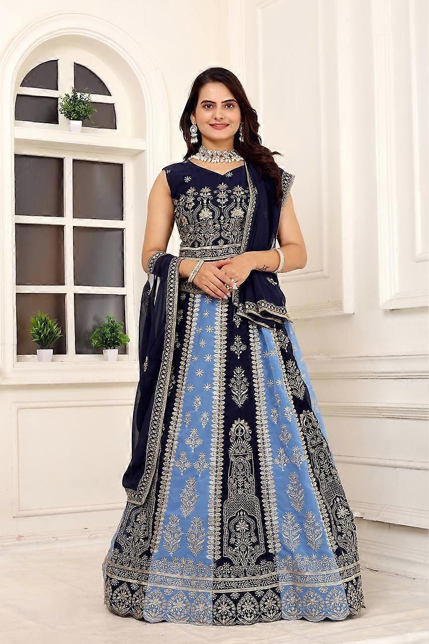 Fab Zone Party Wear Designer Lehenga Choli With Embroidery Work for Women