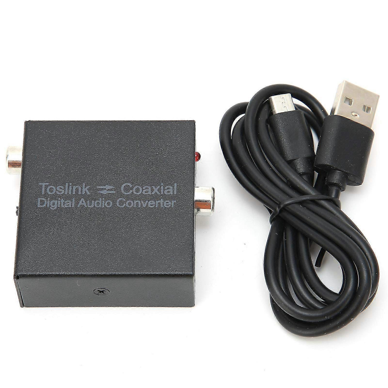 Bi-Directional Optical to Coax Audio Converter - Digital SPDIF Coaxial Switch for High-Quality Audio Transfer