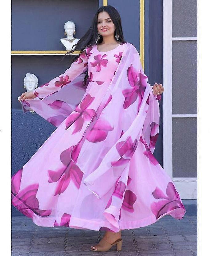 Indian Women Designer Floral Print Georgette A-line Gown Kurta Party Wear Tunic Kurti Dress | Fruugo UK Indian Women Designer Floral Print Georgette A-line Gown Kurta Party Wear Tunic Kurti Dress | Fruugo UK