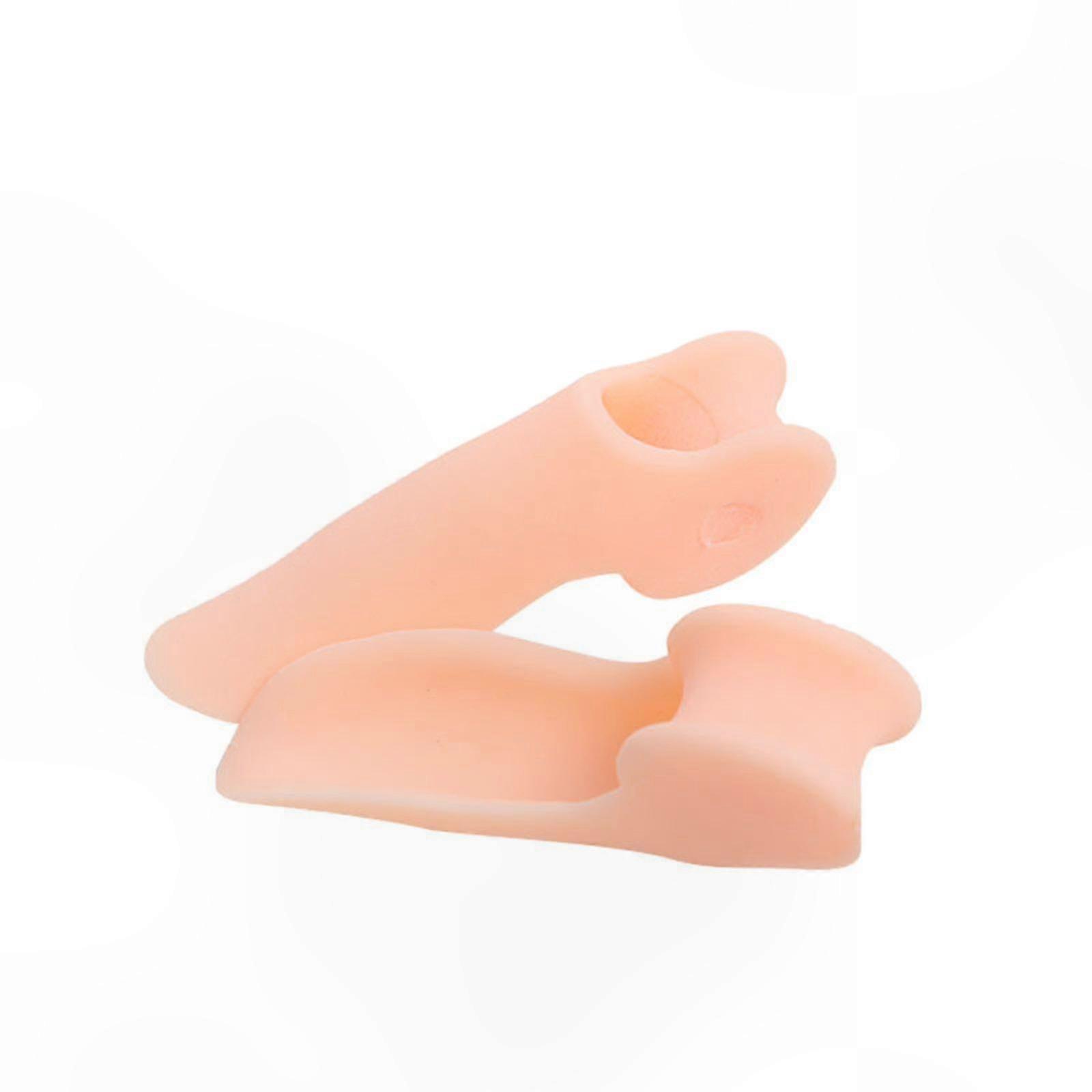 Silicone Gel Toe Separators, 4 Pack Soft Cushion Protectors for Small Toes, Comfortable and Protective Foot Care Solution