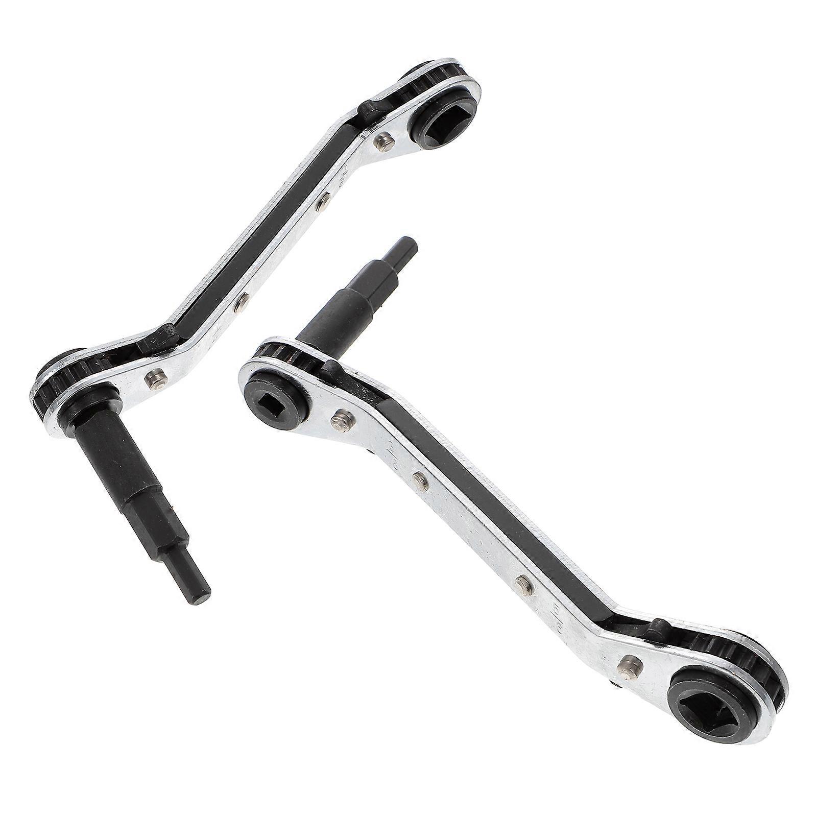 Dual End Ratchet Wrench Refrigeration Service Wrenches for Home 1Set