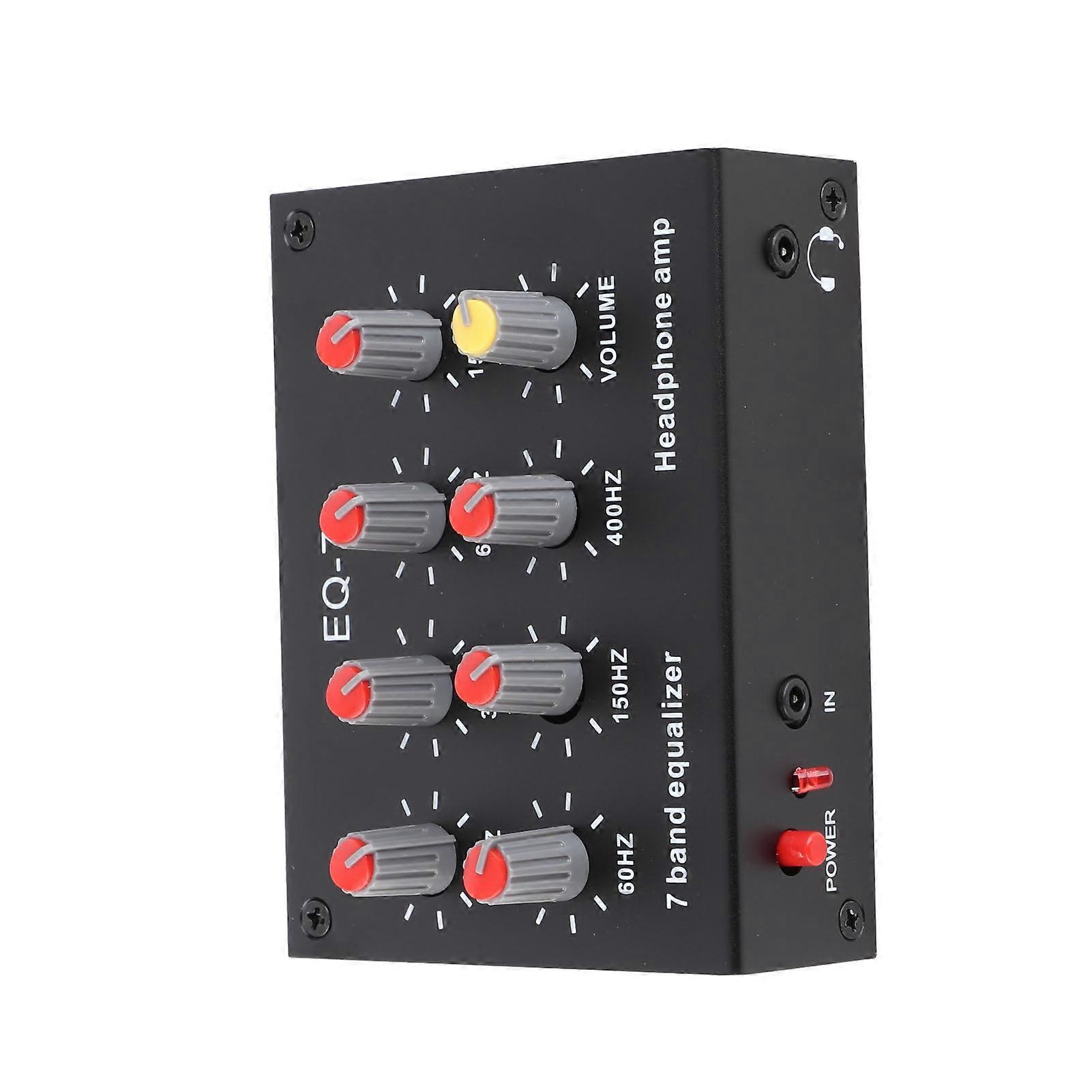 7-Band-Sound-Equalizer 12 dB High-Bass-Anpassung Zweikanal-Digital-Equalizer