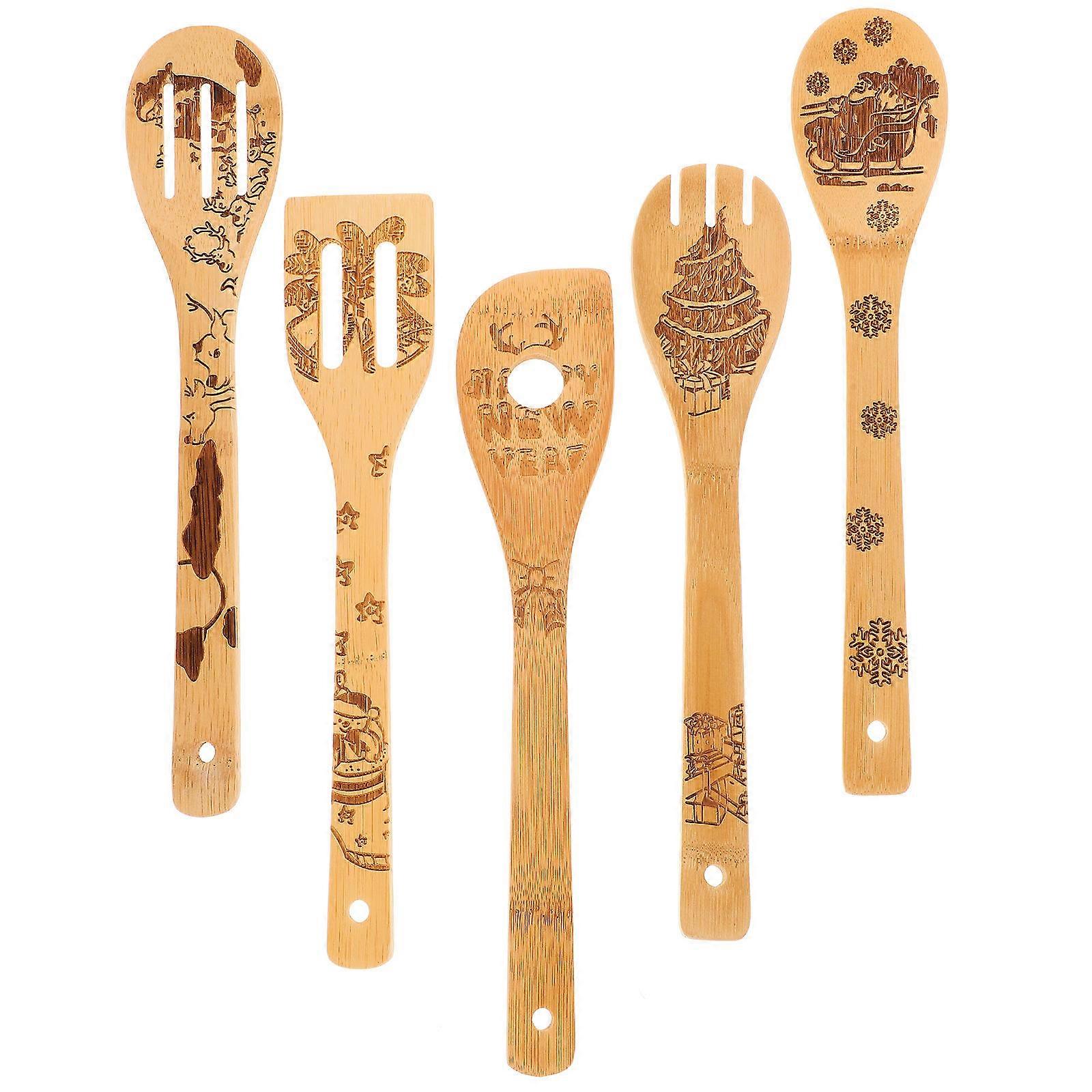 Wood Cooking Utensils Set Cooking Utensils For Housewarming Gift Assorted Color Unique Kitchen Tools 1 Set