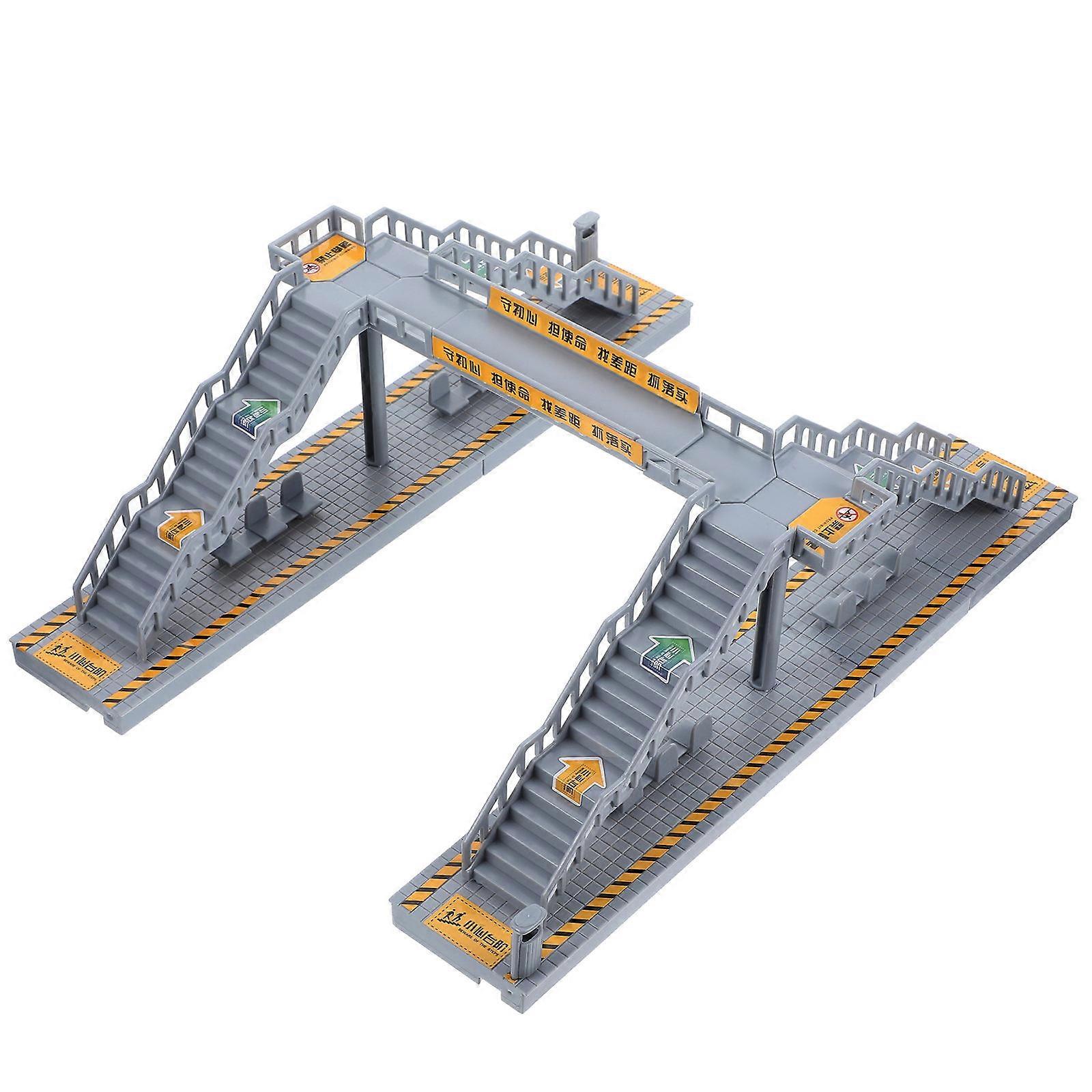 Miniature Footbridge Model for Railway Scenery – DIY Building Kit for Sand Table, Model Railway Stations, and Creative Home Decor Displays