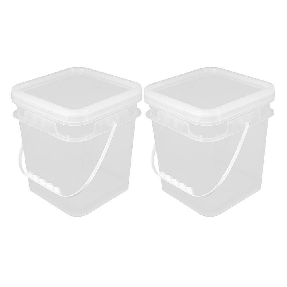 2pcs Paint Bucket with Lid and Handle – Storage Container for Sealants, Painting, and Outdoor Activities – Ideal for DIY and Professional Use