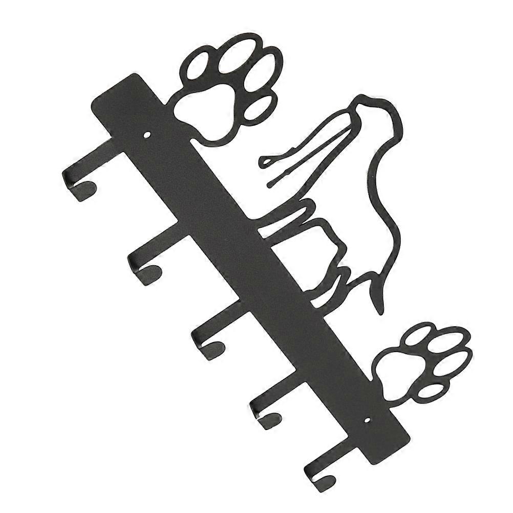 Coat Hanger with 5 Hooks for Home Use in Black Color Perfect for Hat Storage and Key Organization 1 Set