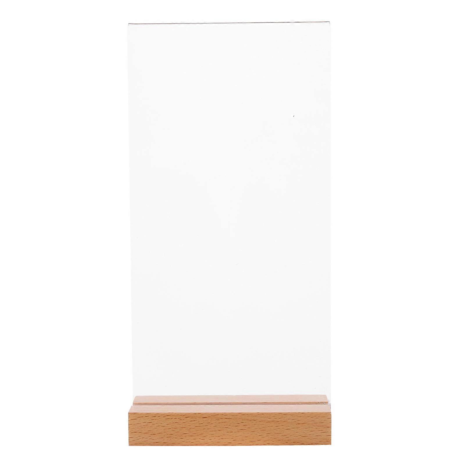 MultiPurpose Plastic Menu Holder and Display Board for Home Use with Stable Base and Easy Clean Design