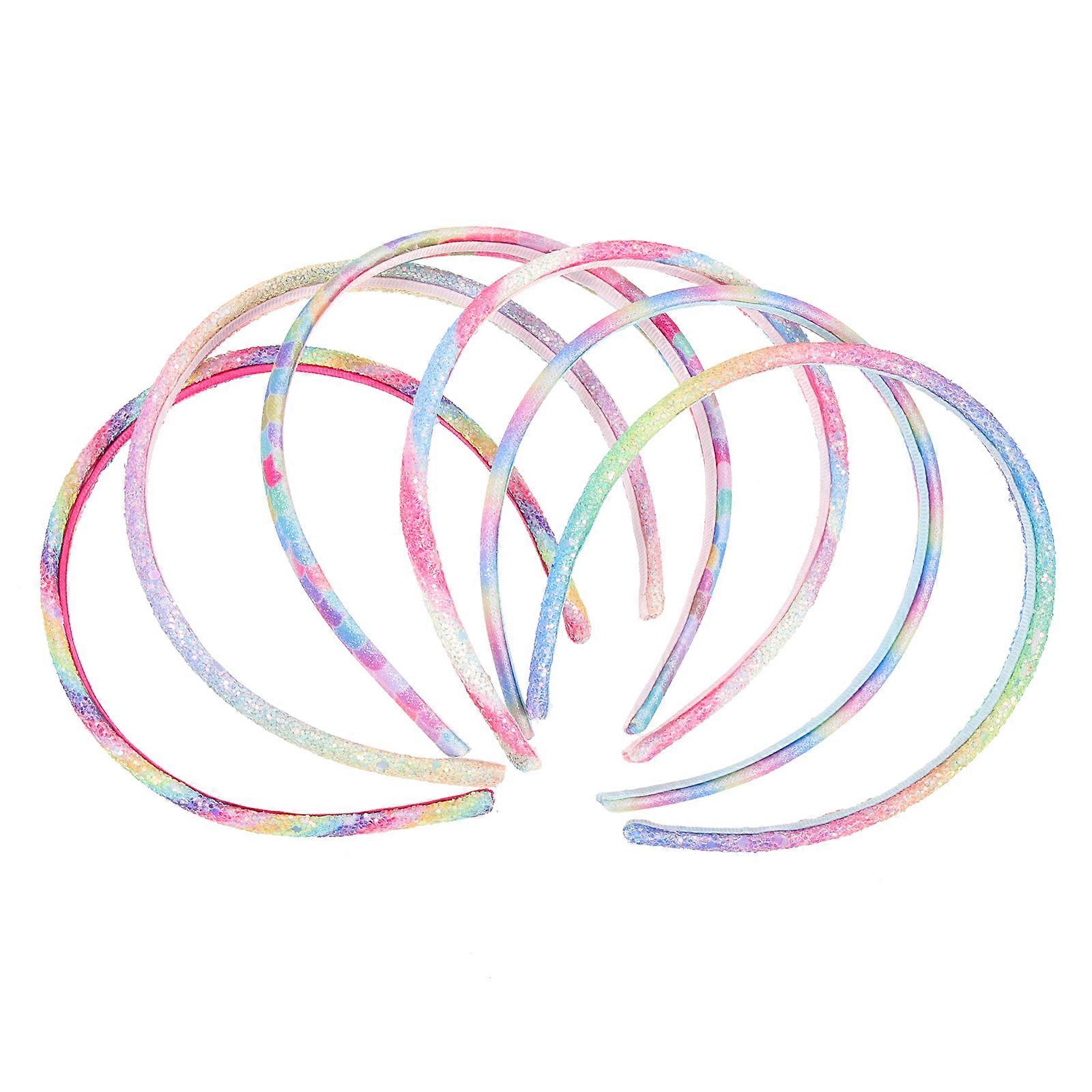 Lányok sellő hajszalagok 6db színes parti kellékek mindennapi viselethez cosplay csillogó anyaggal