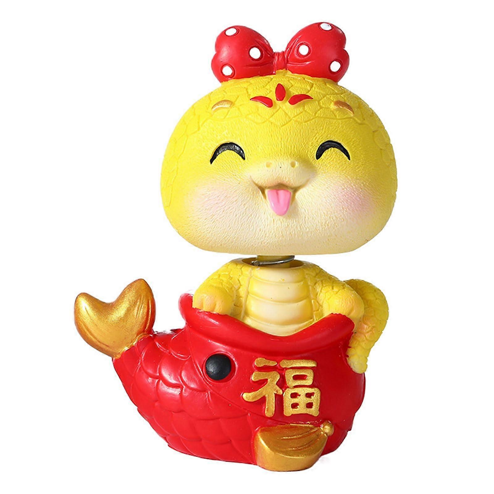 Harze Chinese Snake Figurine  Year of the Snake Statue Feng Shui Ingot Animal Sculpture for  Year Home Decoration Ref: 8775