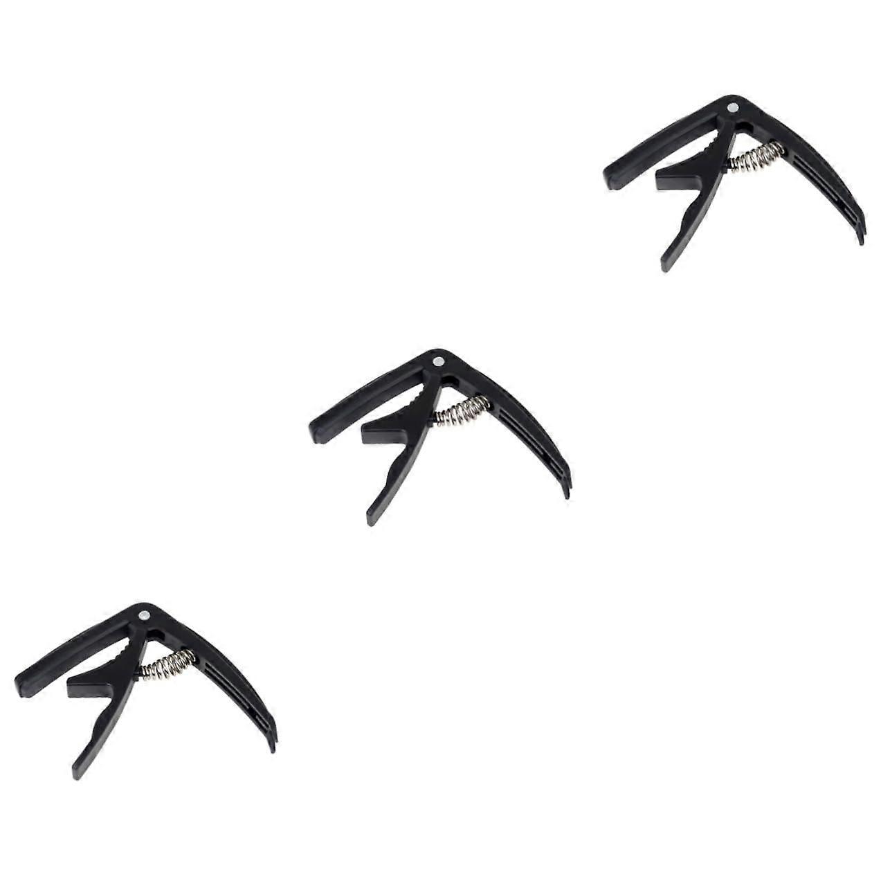 Guitar Capo Set of 3 for Acoustic Guitar, Adjustable for Ukulele, Banjo, Mandolin, Easy to Install, Quick Key Change