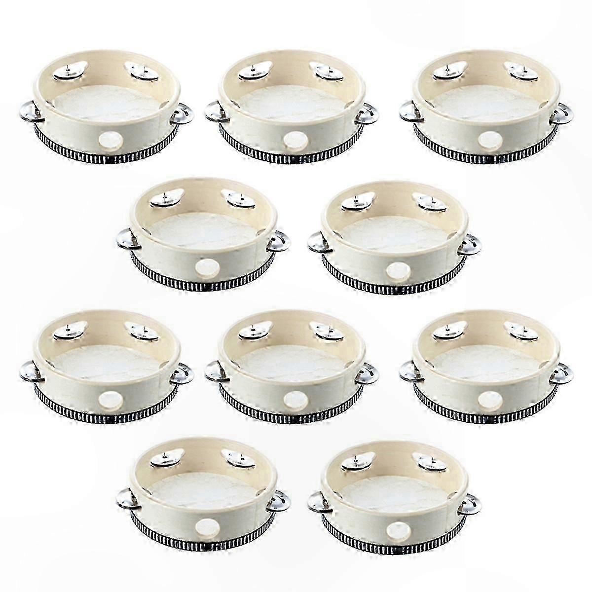 10 Pack Round Percussion Instruments Musical Drum