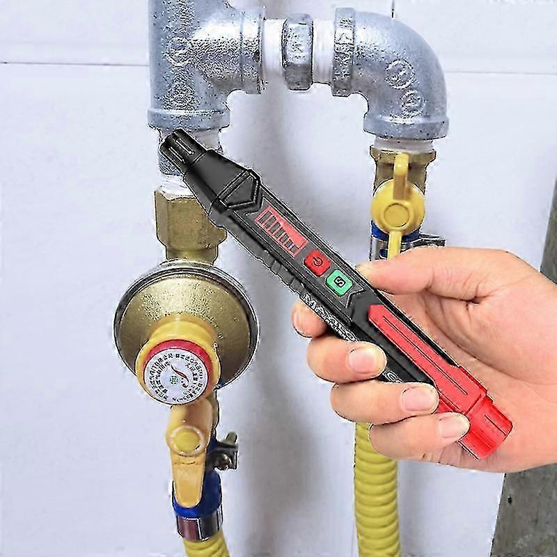 Gas Leak Detector, High Sensitivity Natural Gas Detectors For Home With Sound & Lcd Alarm, Battery Operated Gas Sniffer Detector, Locate Combustible G