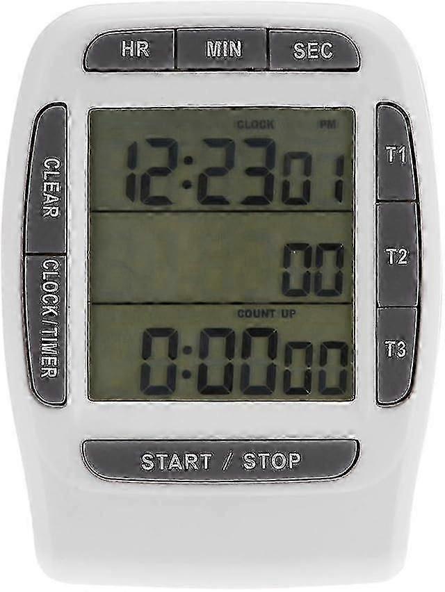 Three-Channel Kitchen Cooking Timer Portable Digital Multi-Channel 3 Channels LCD Timer Accurate Tim