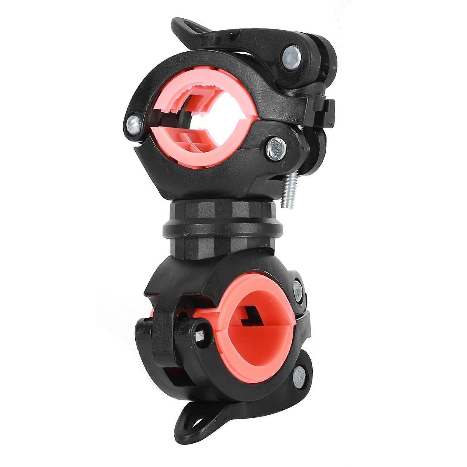 Black Multi-Purpose 360-Degree Rotatable Flashlight Mount Clip For Bike Front Light Bracket Bicycle Light Mount