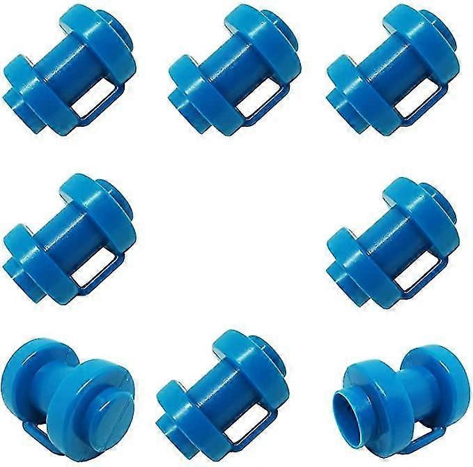 12-Pack Blue Trampoline End Caps - 25mm Protective Net Post Covers