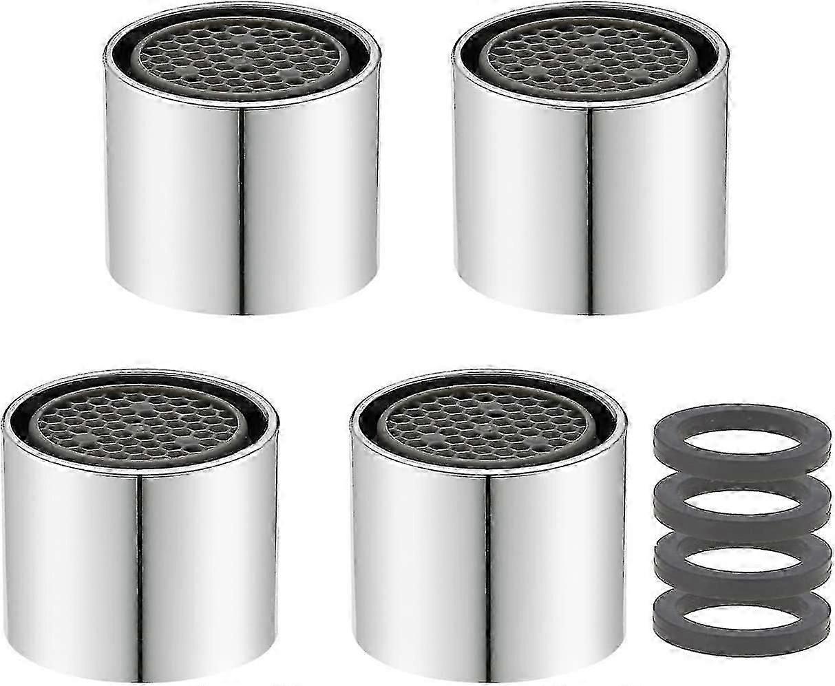4-Piece Aerator Nozzle Set - M18-M22 Thread Sizes for Tap Water Saving