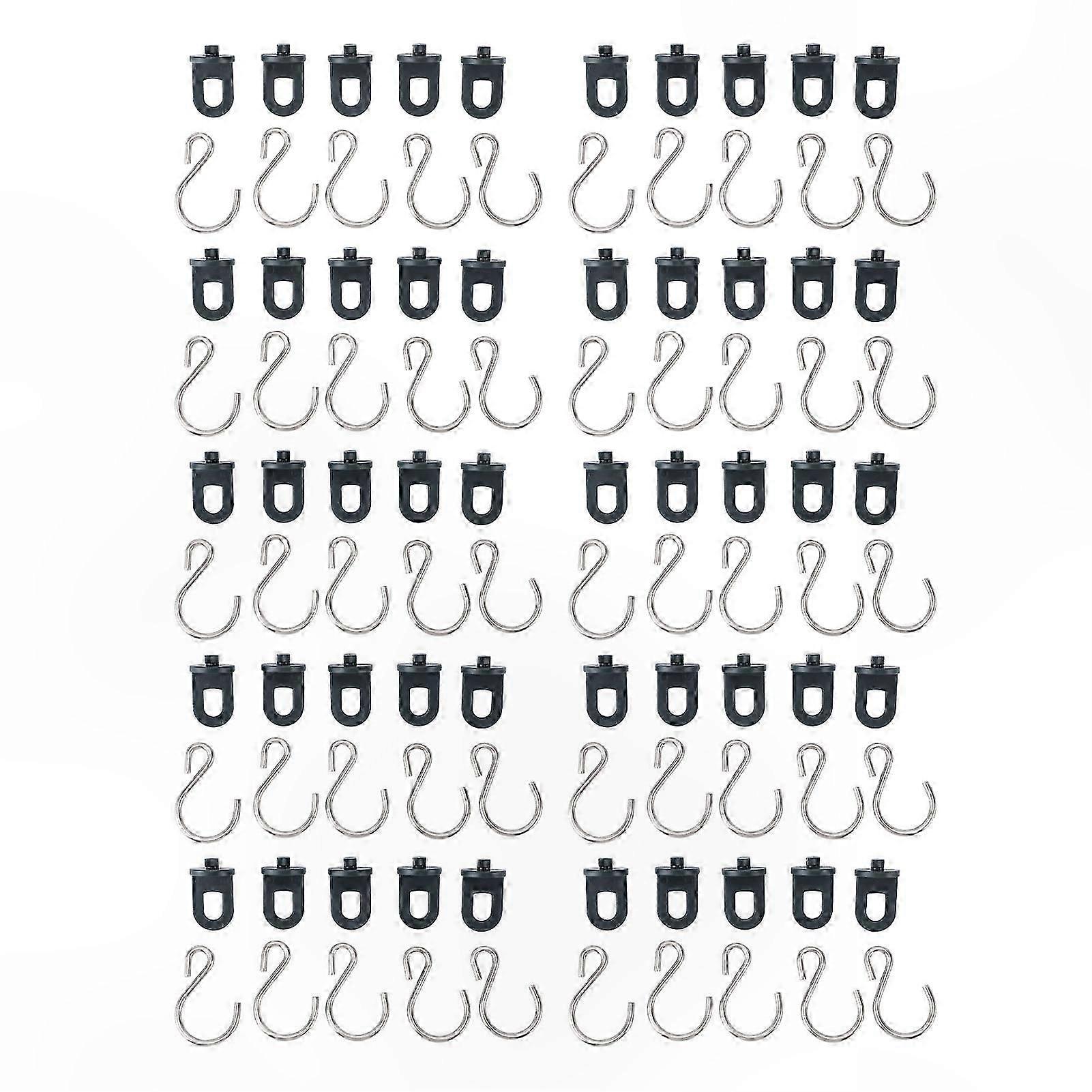 50-Pack Plant Hooks for Greenhouse, Garden Hanging Clips for Insulation Netting and Shading Use