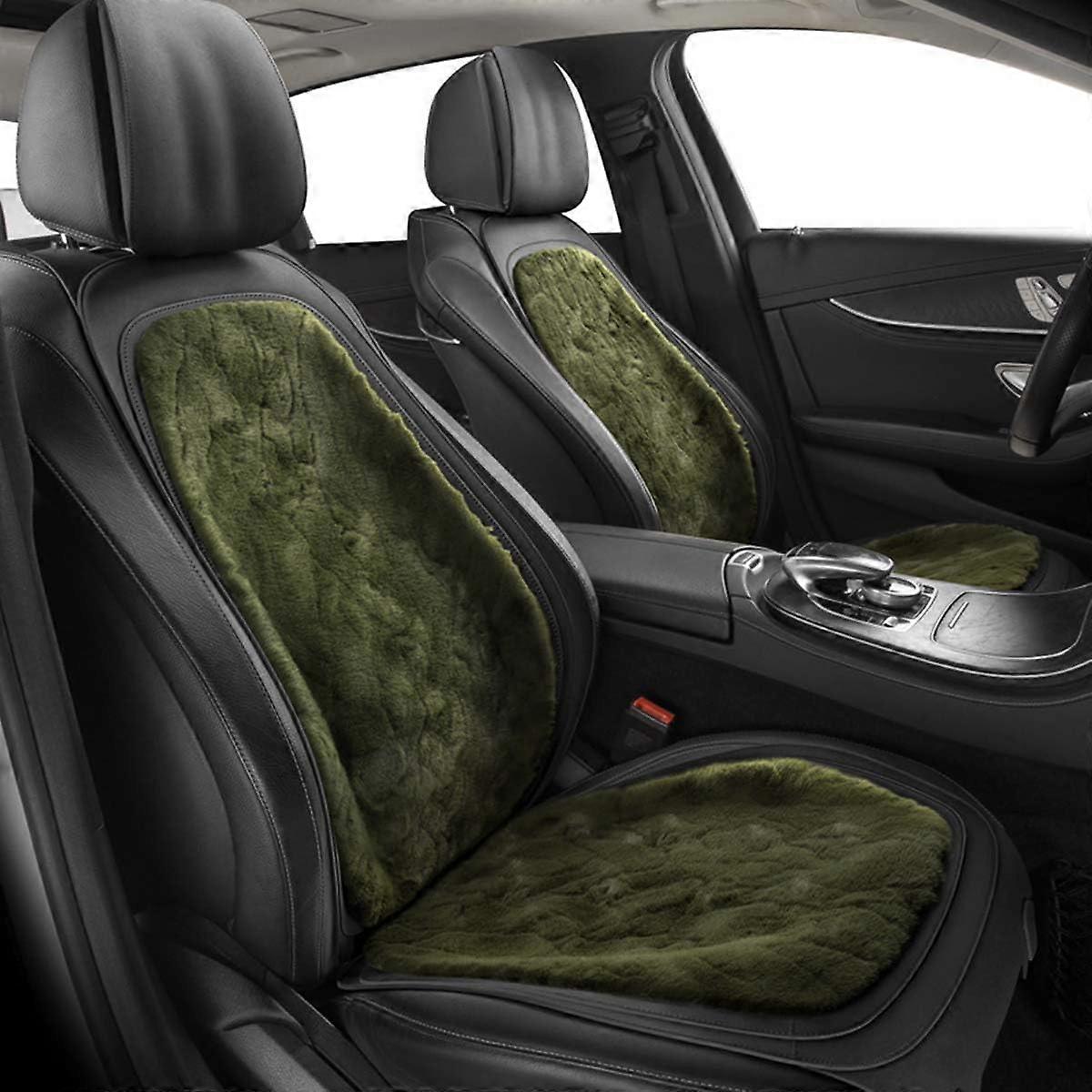 BMW X3 E83 2004 2005 2006 2007 2008 2009 2010 Funda de cojín de asiento de coche, Protector de asiento antideslizante de alfombra de asiento de coche de invierno, A / GreenA