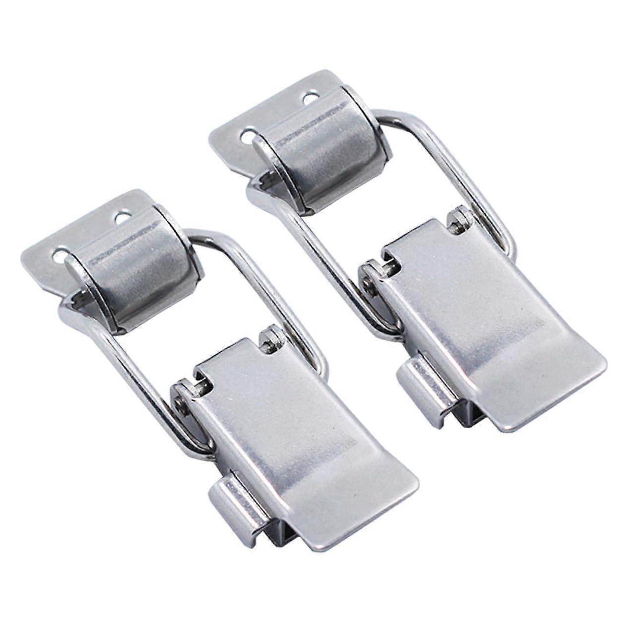 2 Pieces Adjustable SelfLocking Buckles HeavyDuty Toggle Clasps for Boxes, Vehicles, and Machines Adjustable Draw Latches for Secure Fastening