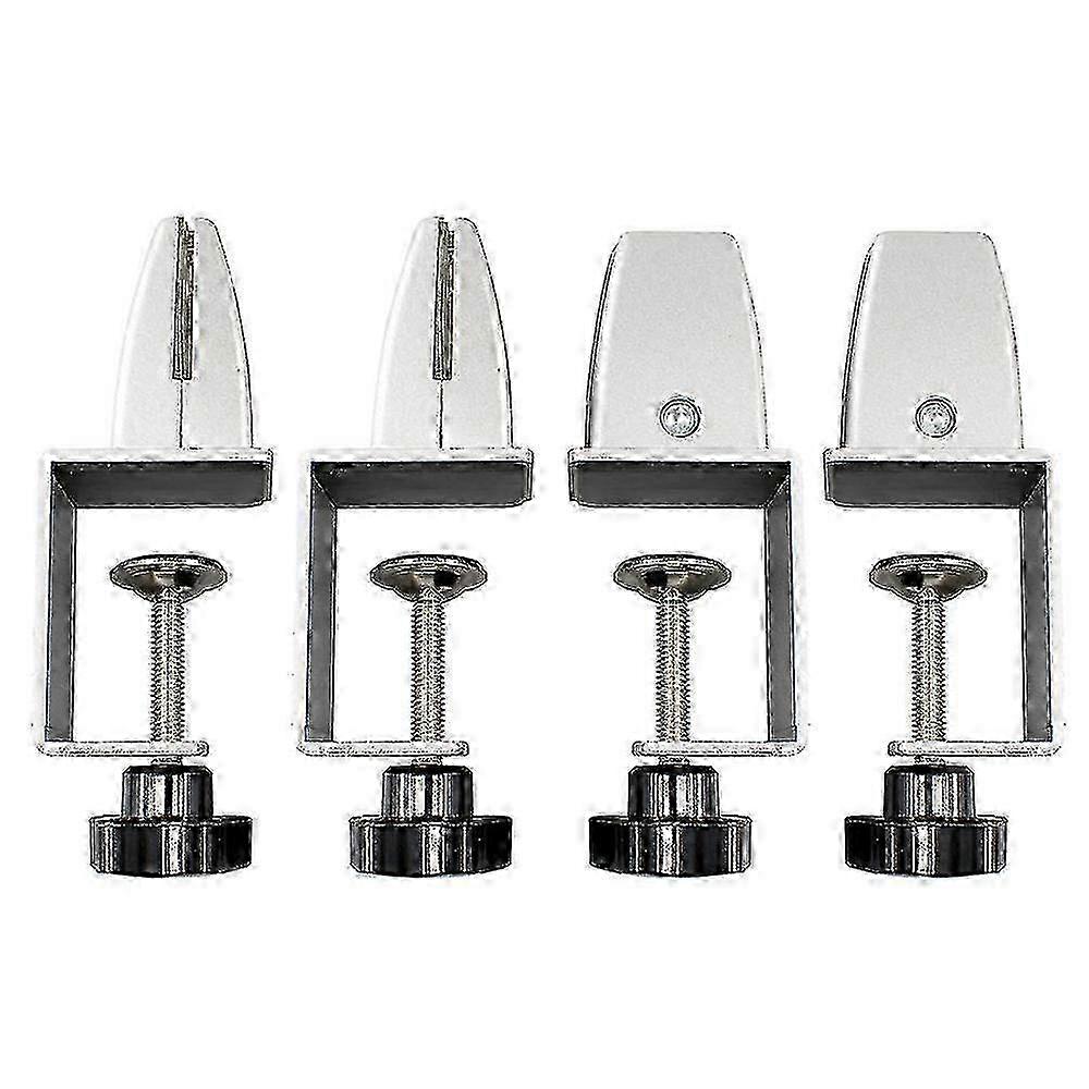 4 Pcs Office Desk Divider Clamp Privacy Screen Clip Holder Bracket Partition for Workspace Edition 0923