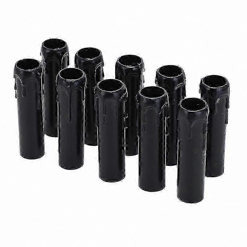 10-Pack Plastic Drip Tubes for Chandelier Bulb Covers
