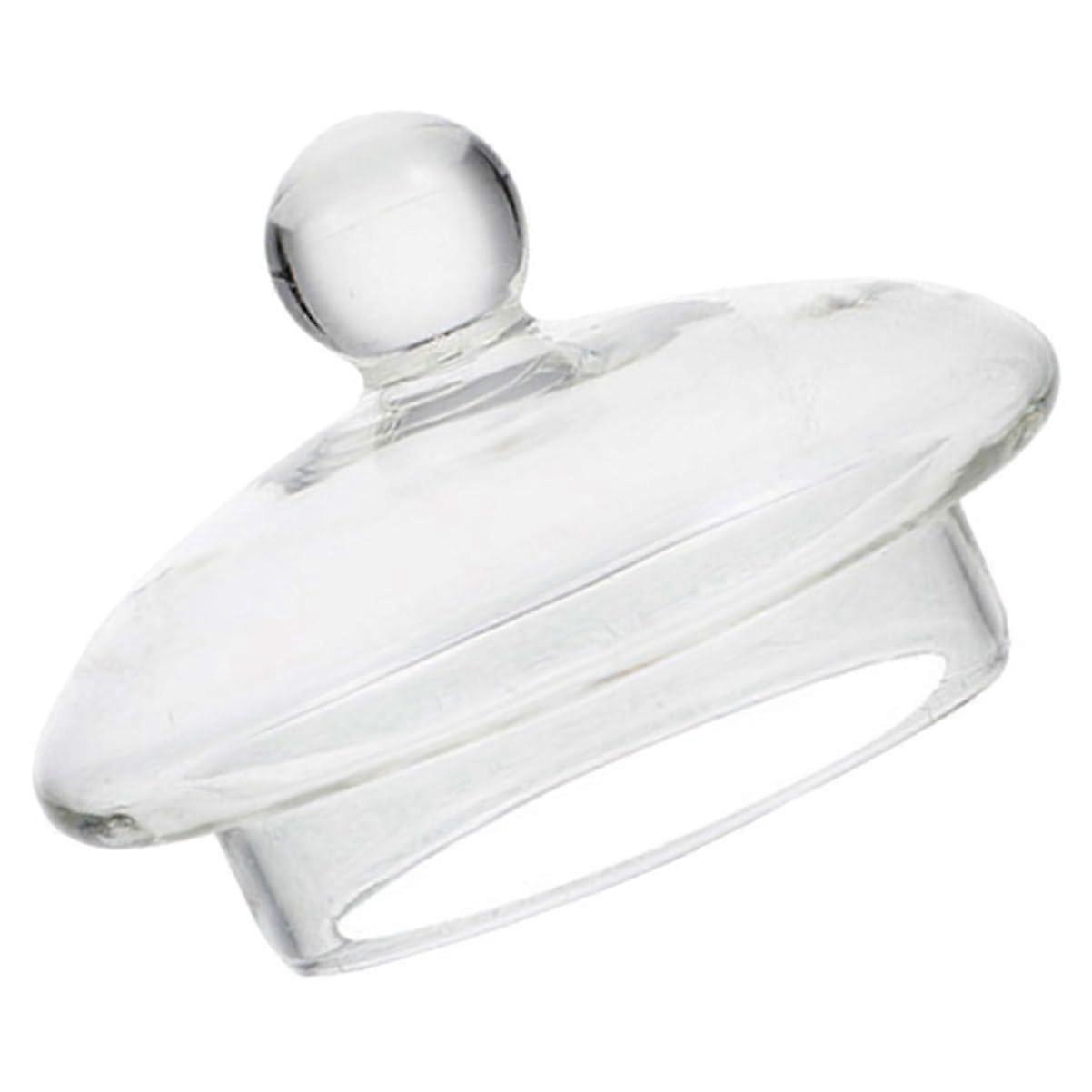 Glass Teapot Lid Replacement Transparent Heat-Resistant Cover for 600ml Teapot 5.5cm Diameter