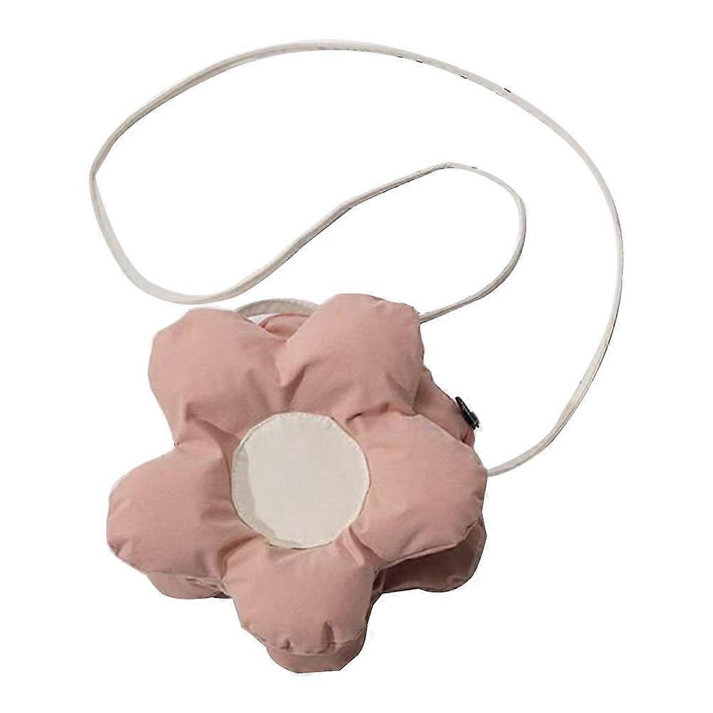 Women Sling Bag Flower Shape Work Pink Pp Cotton Storage 1Set