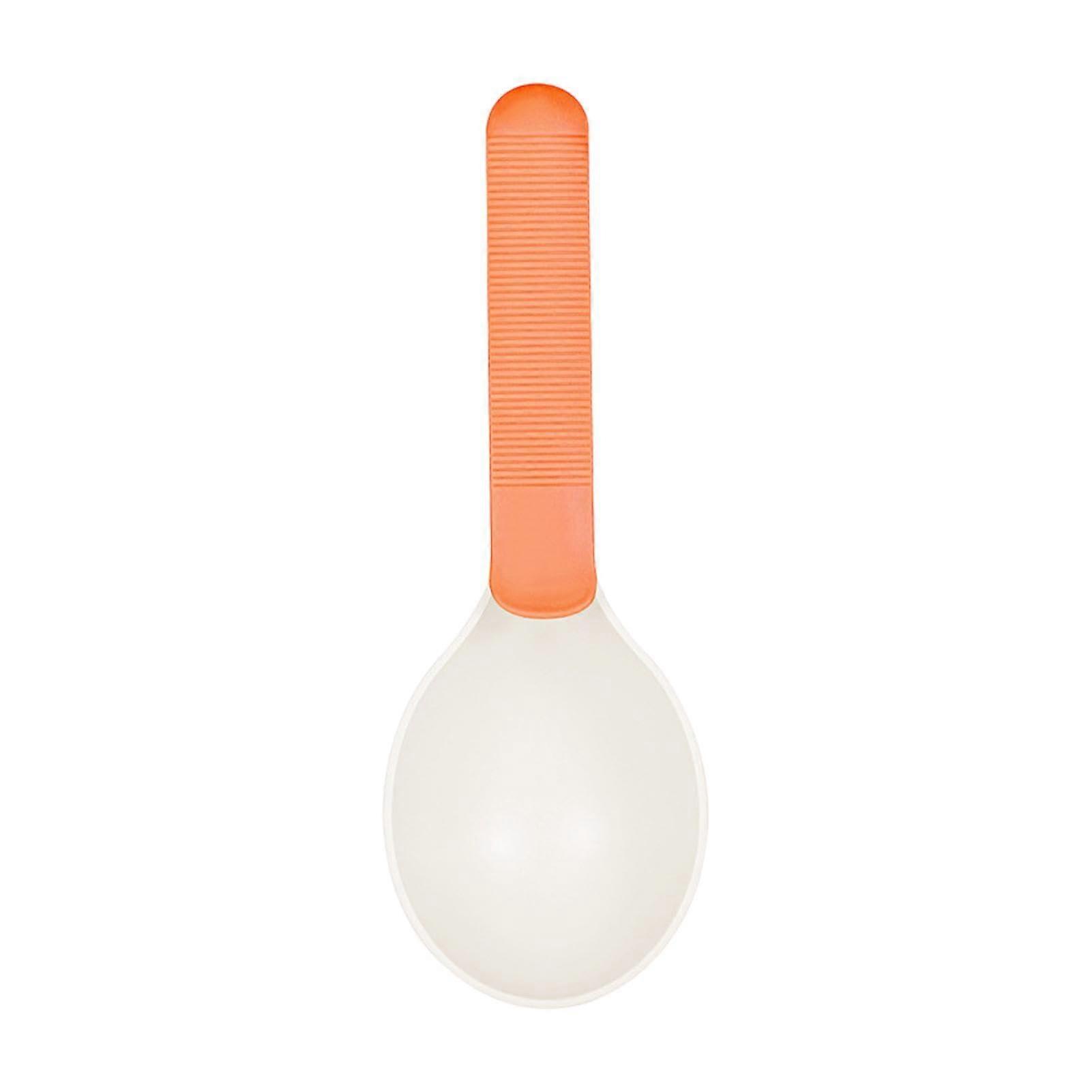 Pets Scooper with Plastic Handle, Portable Cat Dog Puppy Bird Food Measuring and Mixing Spoon, Minimalist Design